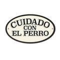 Señal Ovalada Hierro 'Cuidado con el Perro'