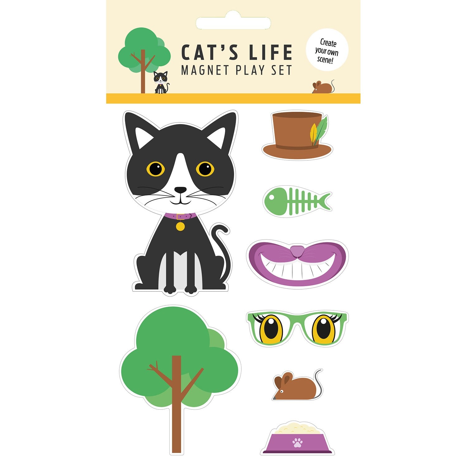 Pack Piezas Magnéticas, Gato