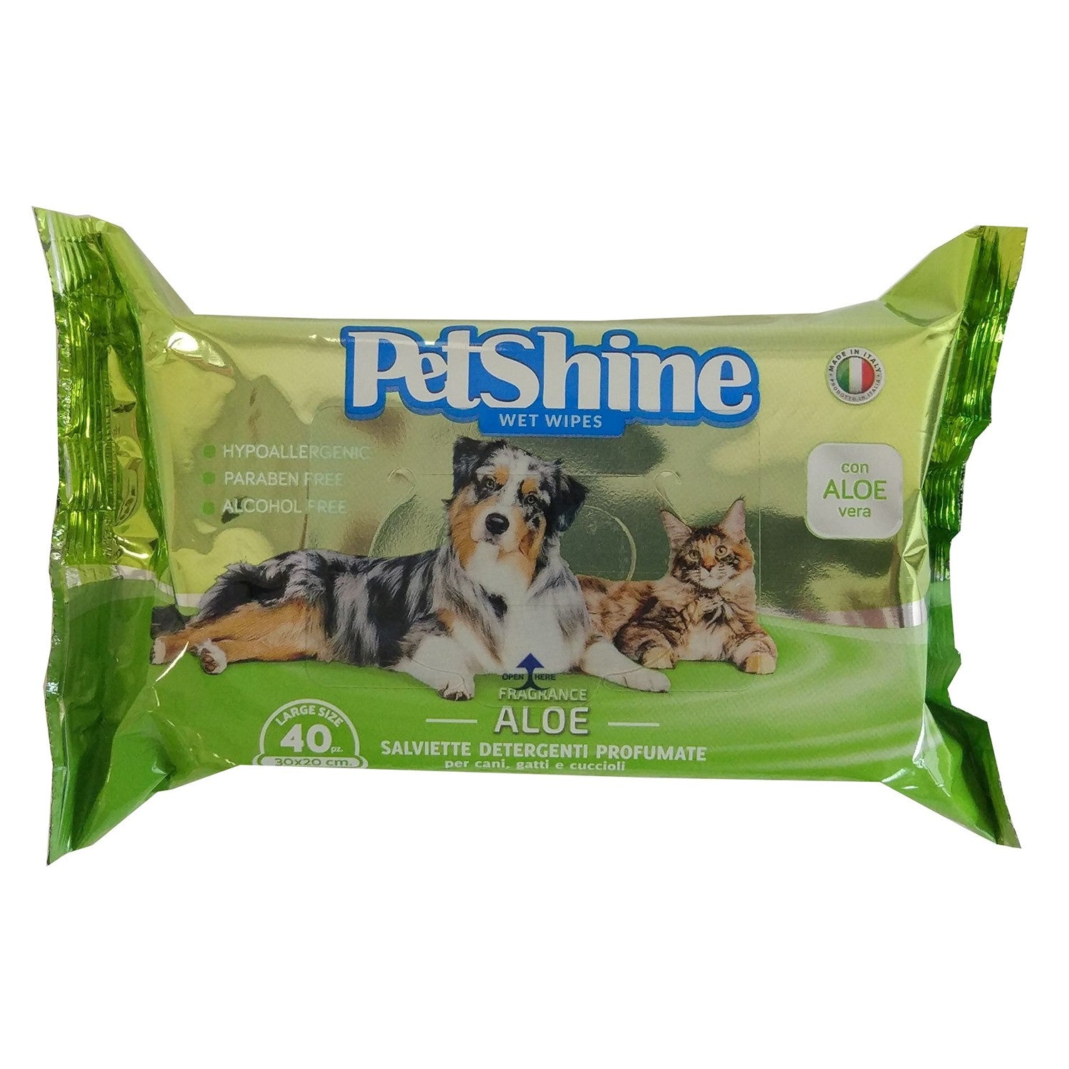 Toallitas Higiene para Perro y Gato, Aloe Vera