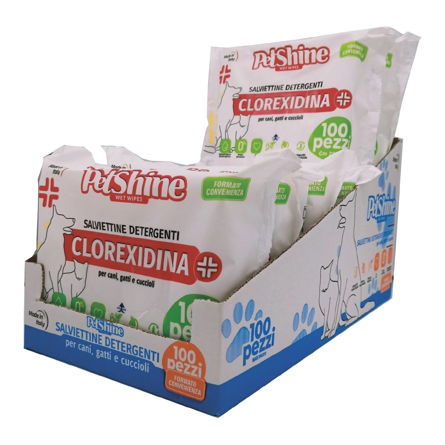 Toallitas Higiene Perro/Gato. Clorexidina - Pack de 7 unidades