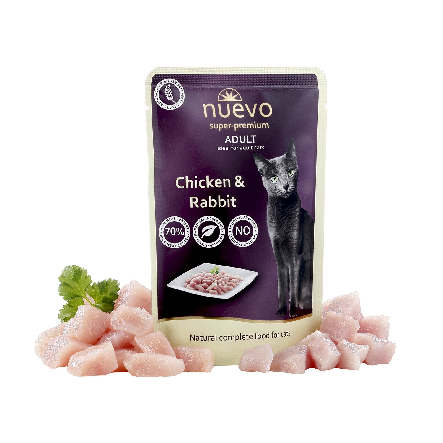 ADULTO: Pollo y Conejo - Pack de 16 unidades