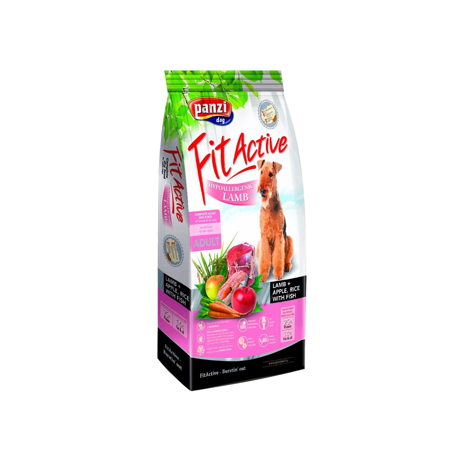 Fit Active Cordero, Manzana y Arroz con Pescado, Hipoalergénico