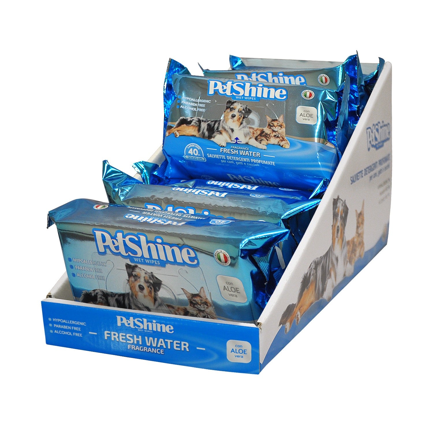 10 Toallitas Higiene Perro/Gato de Agua Fresca