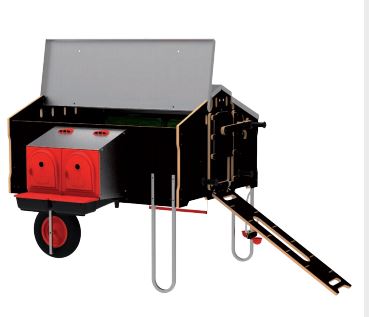 GALLINERO MOVIL 1x1.2M SIN KIT DESPLAZ FREE-RANGE