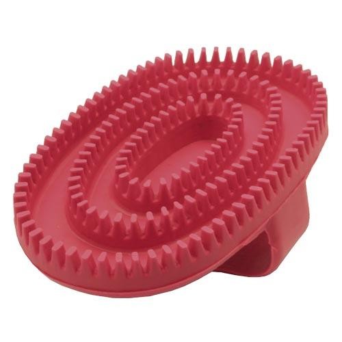 Cepillo de goma oval rojo