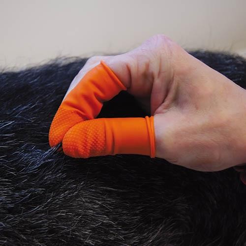 Dediles de látex Naranjas