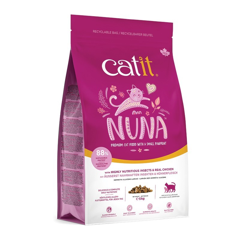 Catit Nuna Pienso Proteína Insectos y Pollo, 2,27kg