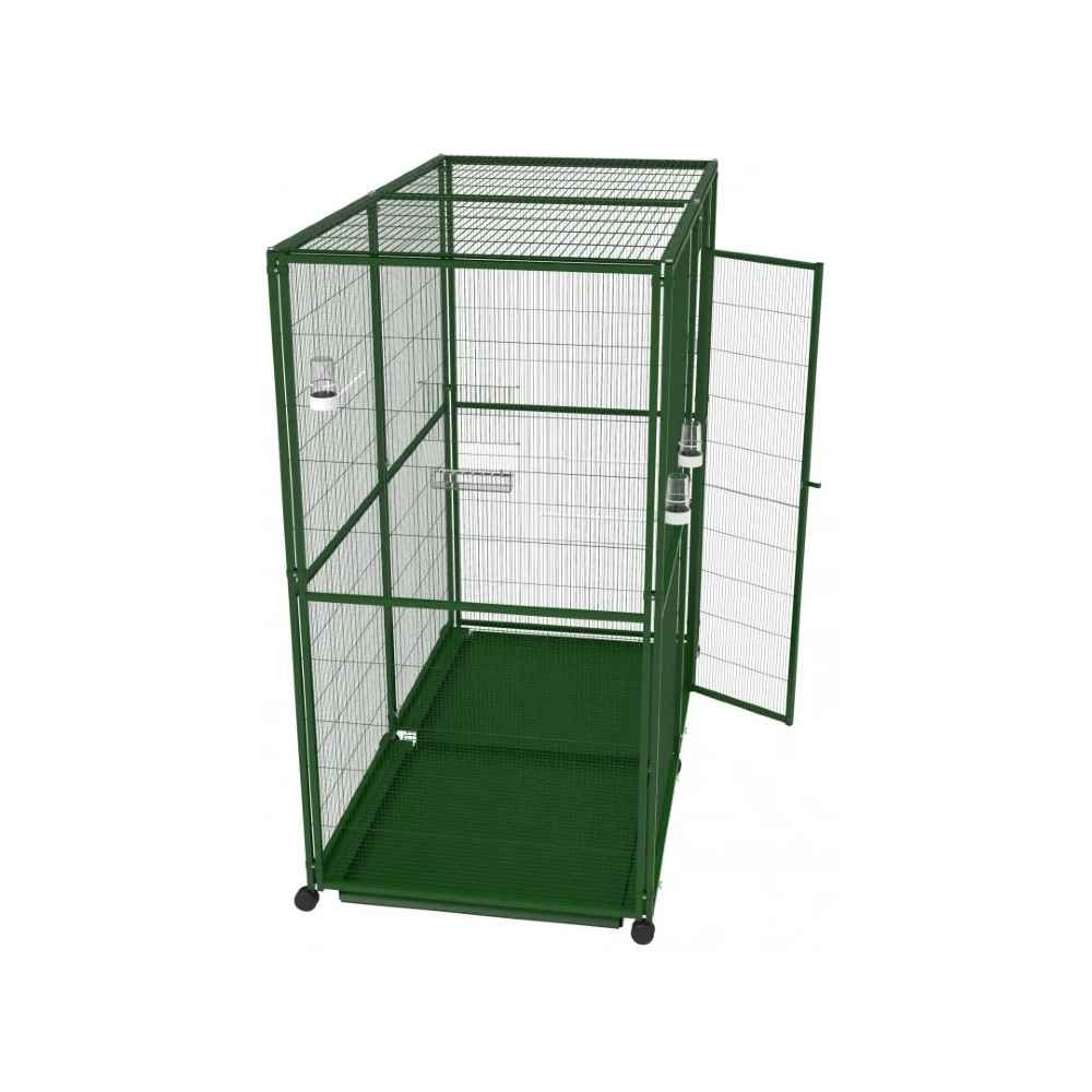 Voladero para pájaros 2m2 con ruedas