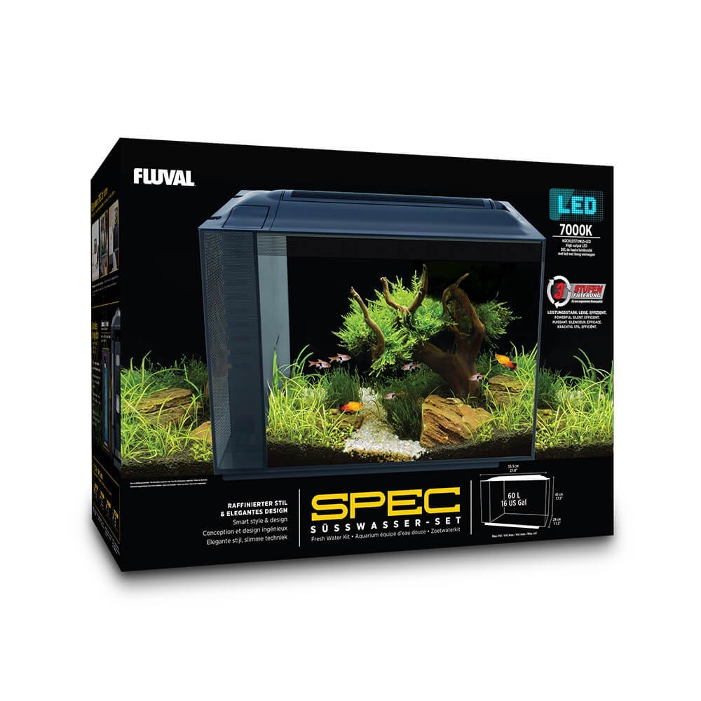 Fluval Spec Nano Acuario Negro, 60L