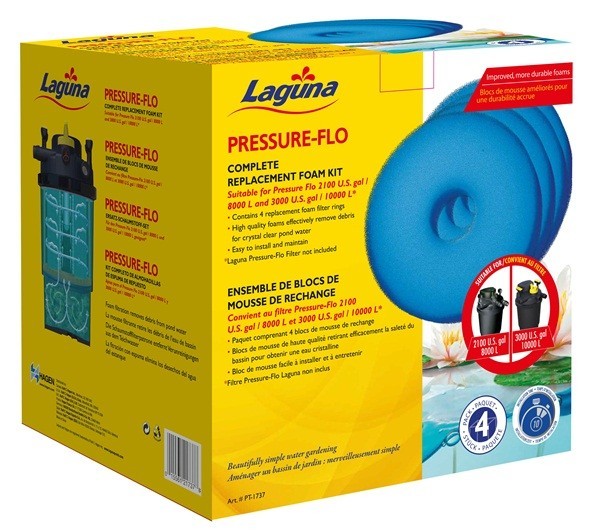 Laguna Esponjas para Pressure Flo 10000, 4uds