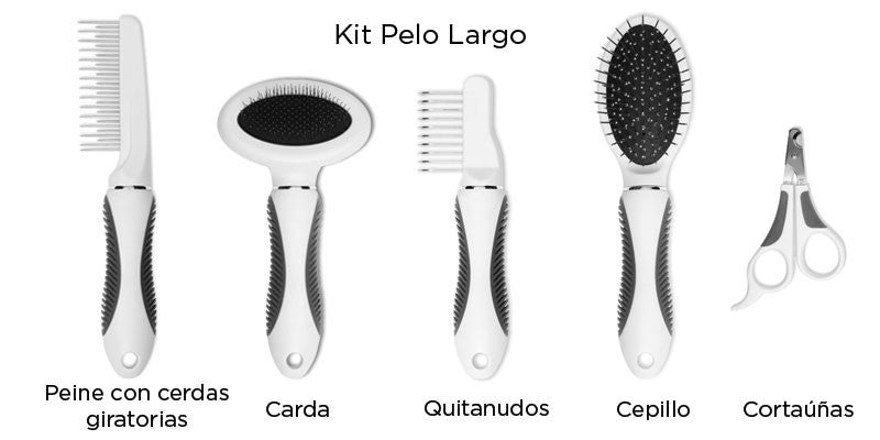 Catit Grooming Kit, Pelo Largo