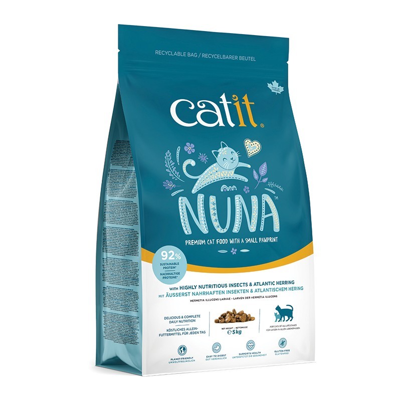 Pienso Catit Nuna Gatos Proteína Insectos y Arenque 2,27kg