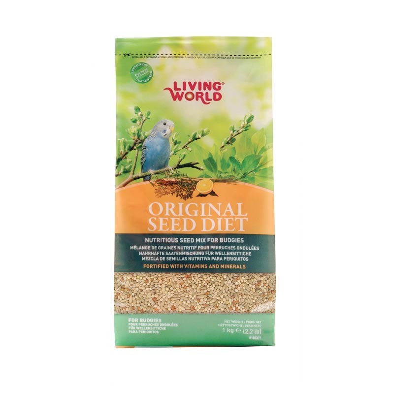 Living World Original Semillas Periquitos, 1kg - Pack de 6 unidades