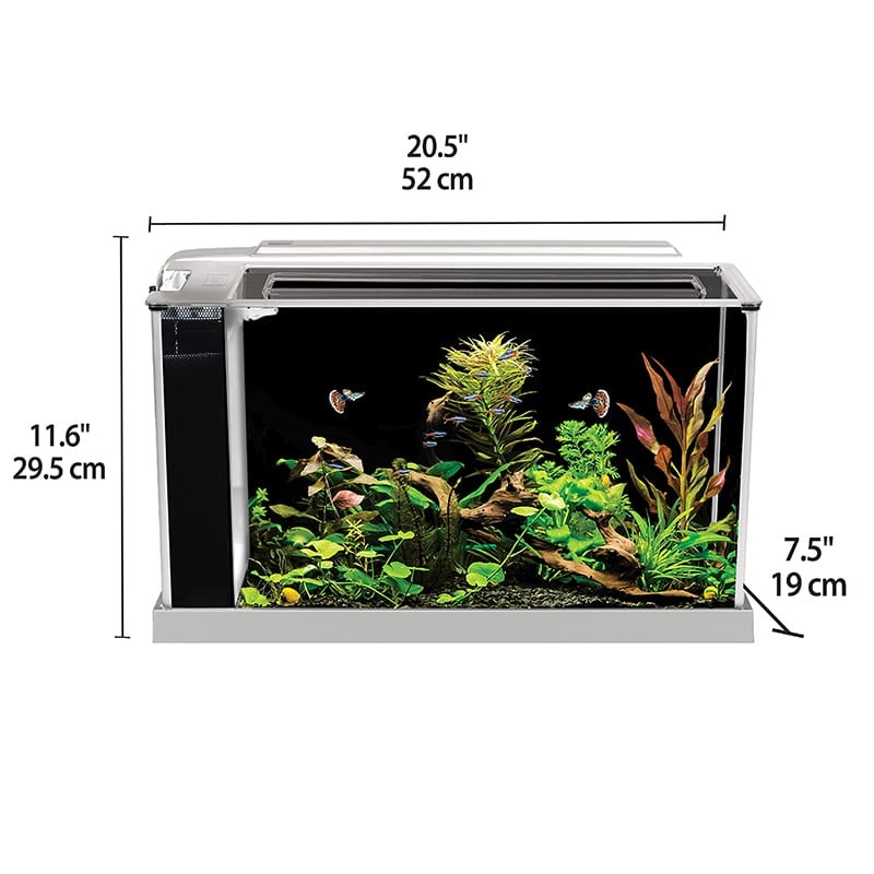 Fluval Spec Nano Acuario Negro, 19L