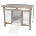 Casa de Madera Duvo Howie para Conejos 60x50x47 cm - Refugio Natural y Espacioso