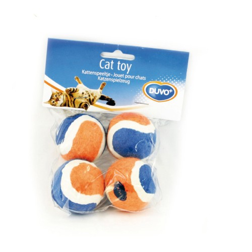 DUVO JUGUETE GATO MINI PELOTA TENIS 4 CM