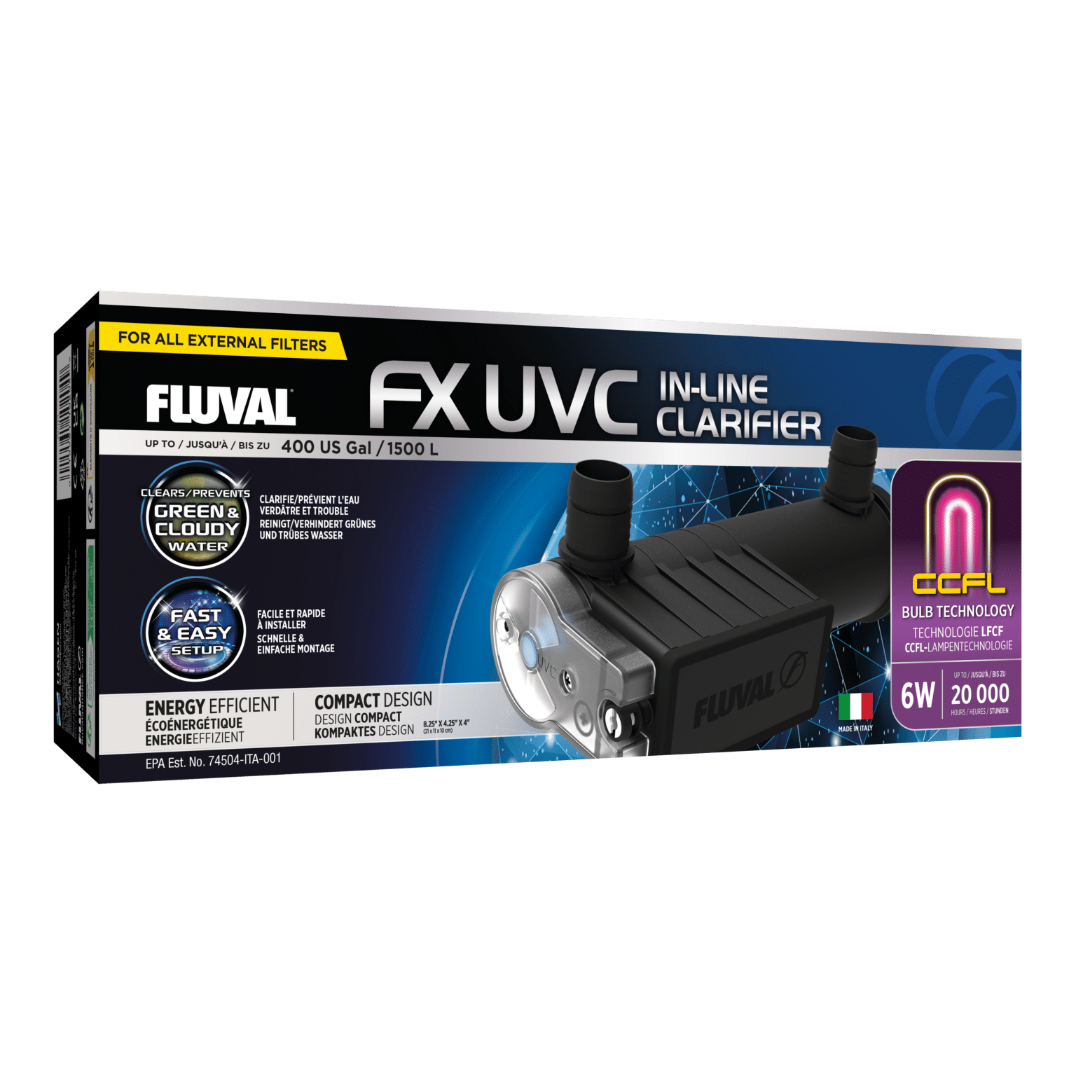 Fluval FX Clarificador UVC 6W