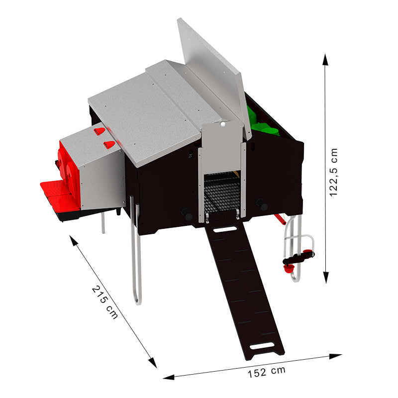 GALLINERO MOVIL 1x1.2M SIN KIT DESPLAZ FREE-RANGE
