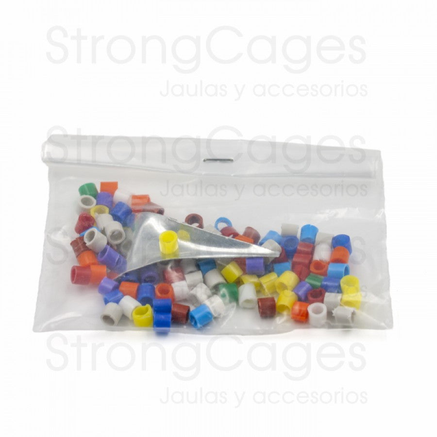 Anillas de plastico 3 mm (100 unds)