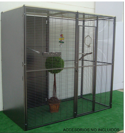 Voladero Loro 4x1 metros con habitaculo de Seguridad