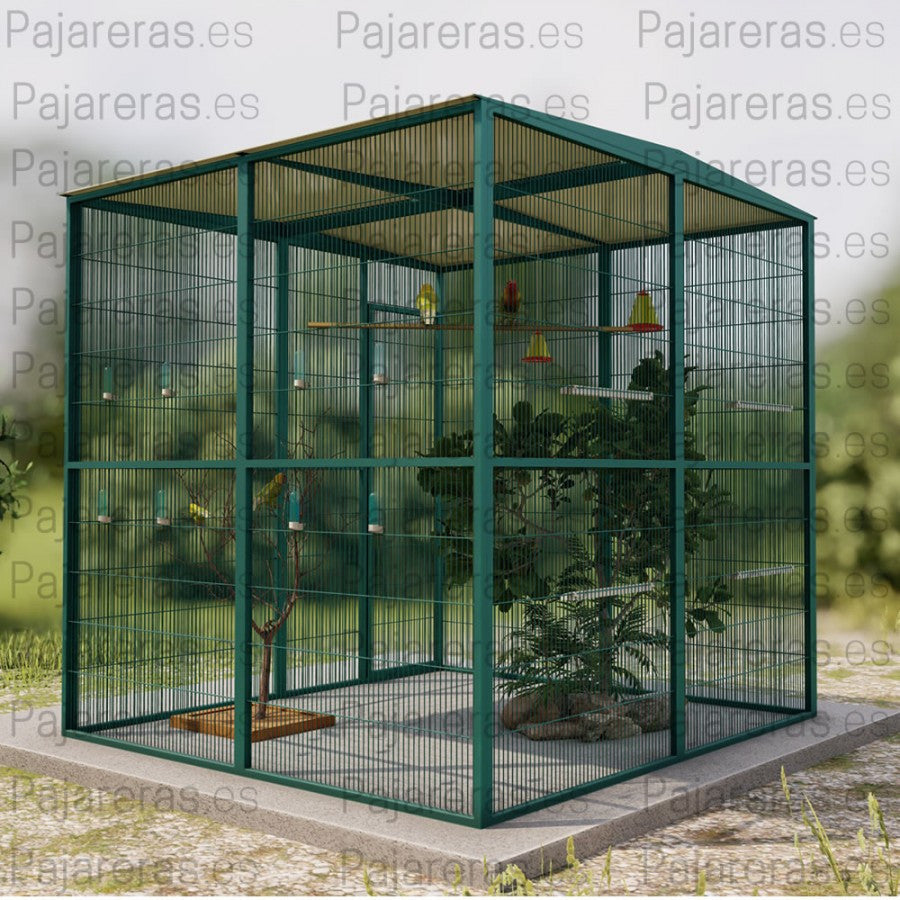Voladera Torreblanca (2x2 con techo a dos aguas)