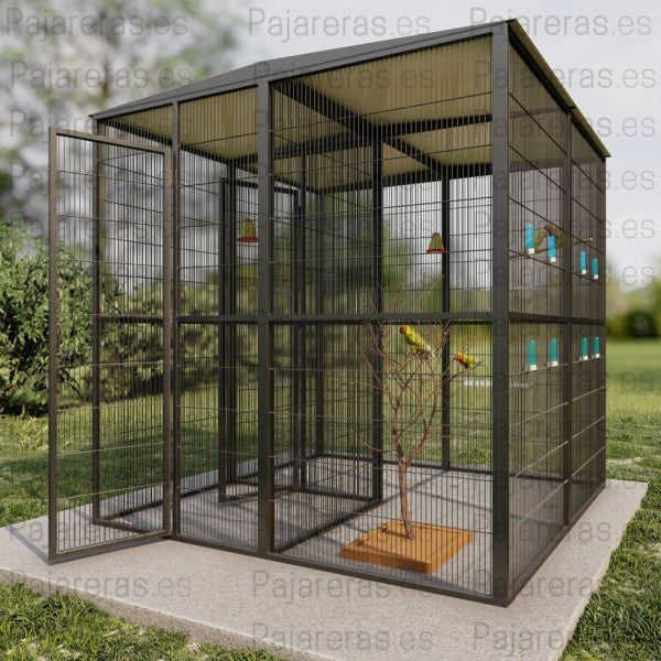 Voladera Girona (2x2 con habitaculo seguridad interior)