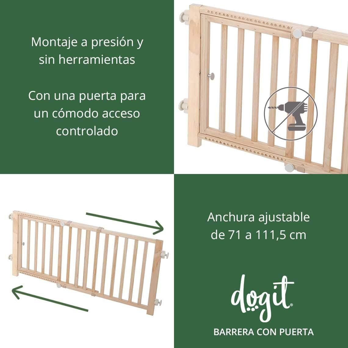 DOGIT BARRERA SEG.Cachorro Extra 122X203X45,5cm