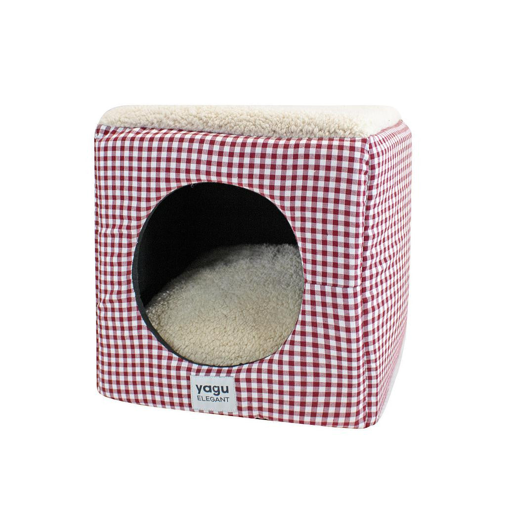YAGU CUBO VICHY GRANA T-U 33 x 33 x 33 CM