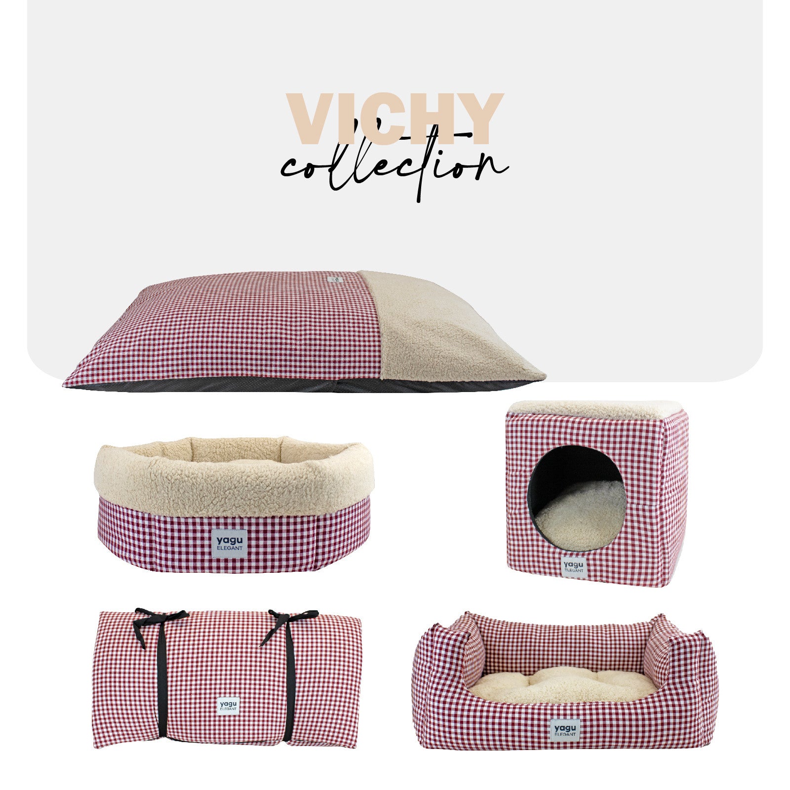 YAGU COLCHON ZENDA VICHY GRANA T-U  109 x 66 x 6 CM