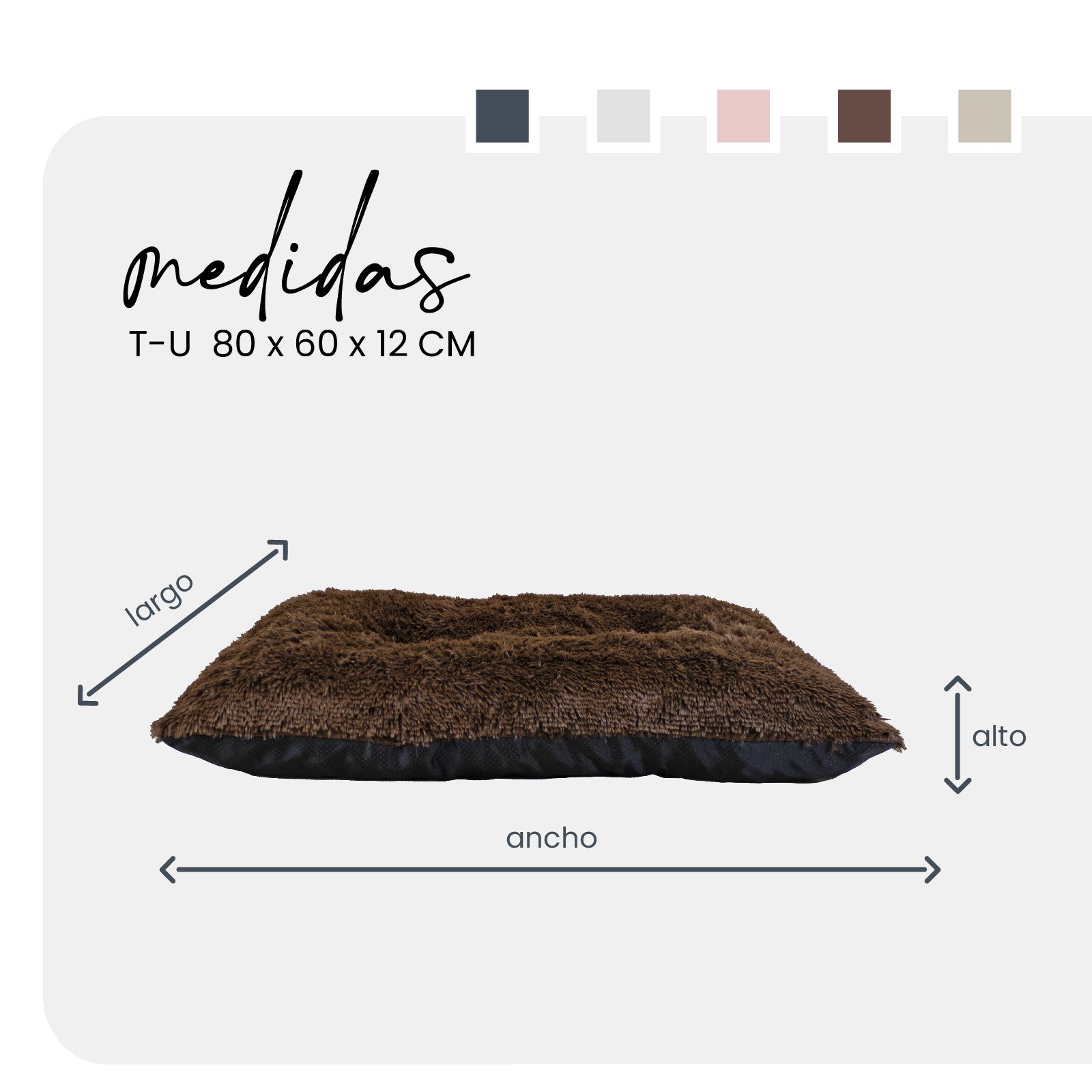 YAGU COLCHON FUN DIVER MARRON T-U 80 x 60 x 12 CM