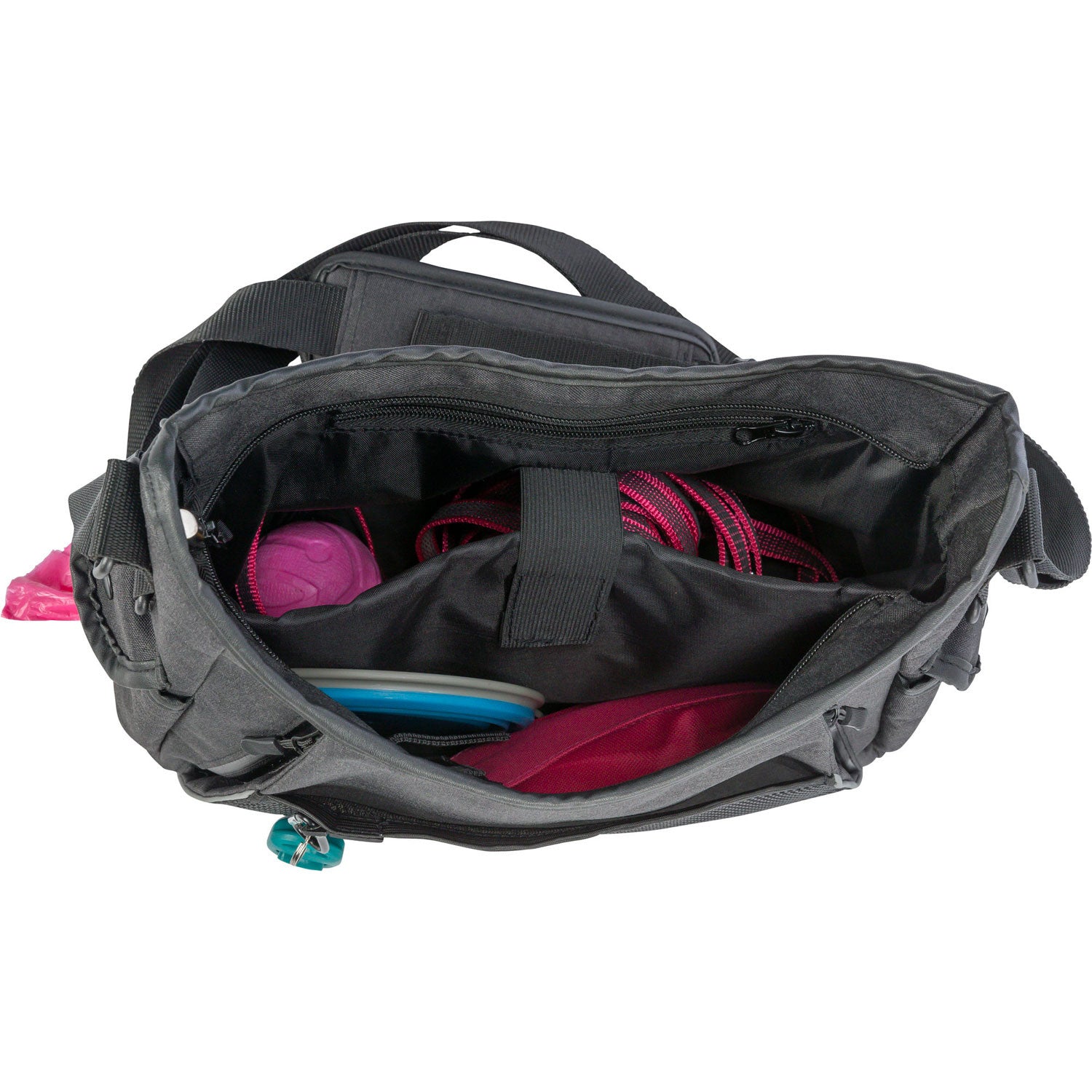 Bolsa para paseo y juguete de caza/presa antracita