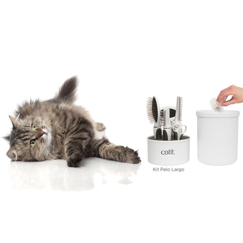 Catit Grooming Kit, Pelo Largo