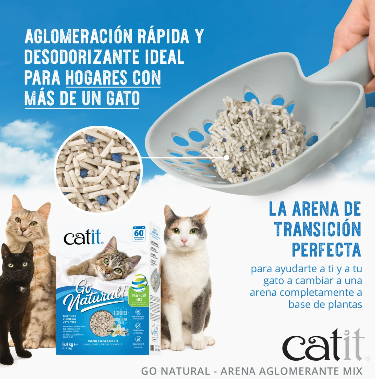 Catit Go Natural! Arena Mix, Vainilla 6,4kg