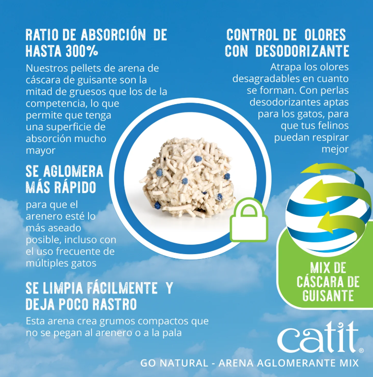 Catit Go Natural! Arena Mix, Vainilla 6,4kg