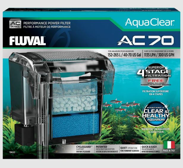 Filtro mochila para acuarios AquaClear Fluval AC 70
