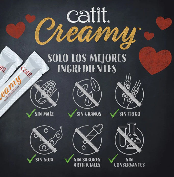 Catit Creamy Pollo y Cordero, 15x10g - Pack de 8 unidades
