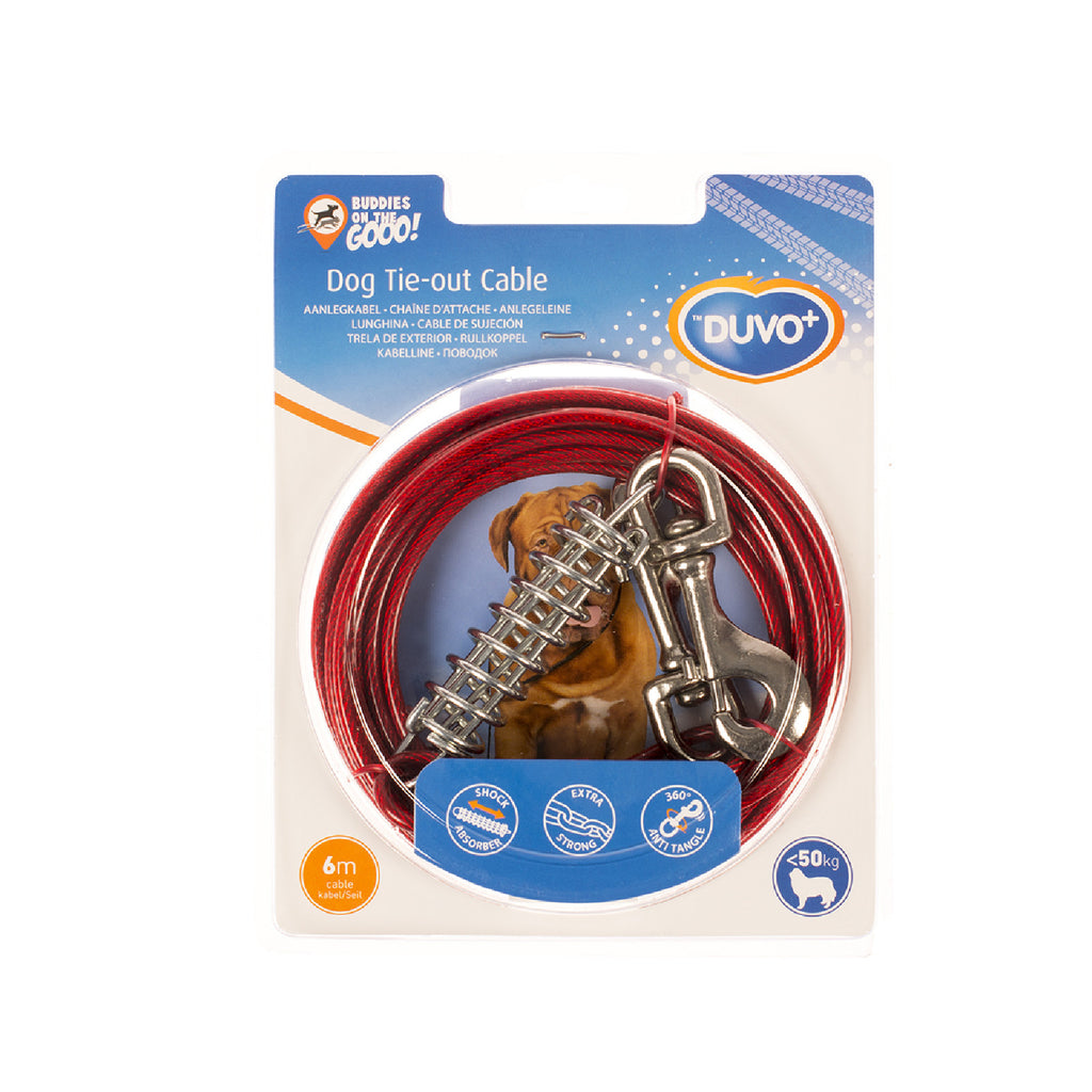 DUVO+ Cable de Amarre con Mosquetones – 6 m