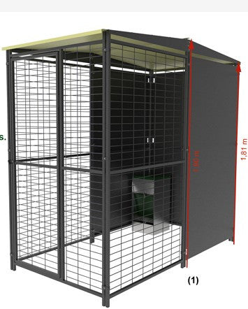 Perrera Modular Imor 2x1 mts para perros