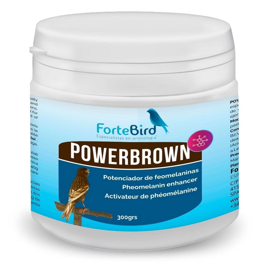 PowerBrown 300 grs | El potenciador perfecto de feomelaninas para el plumaje de sus aves