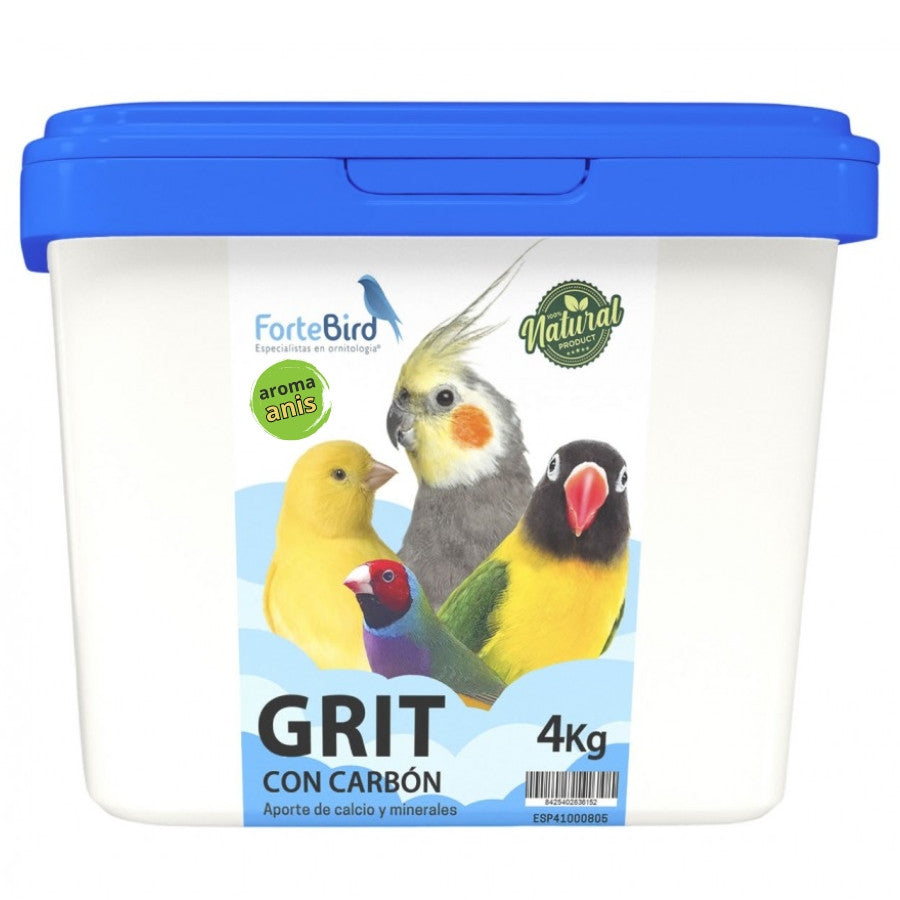 Grit con Carbón al anis 4 kg Fortebird