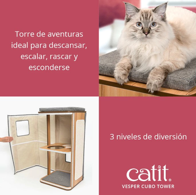 Catit Vesper Cubo Tower Gris