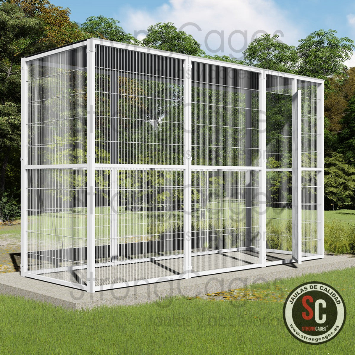 Voladera Altea (3X1 metros con techo plano)