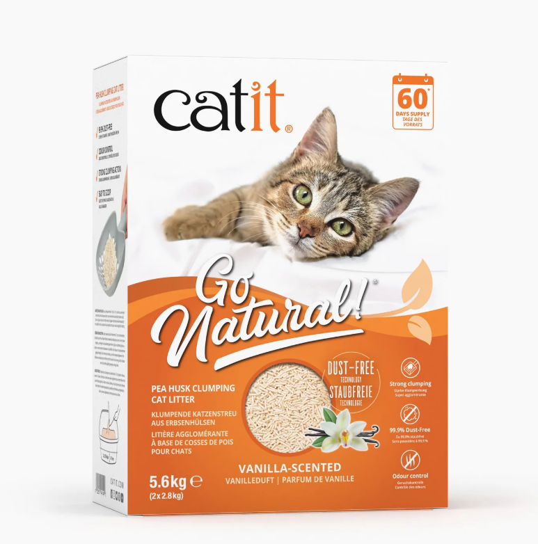 Catit Go Natural! Arena Guisantes, Vainilla 14L