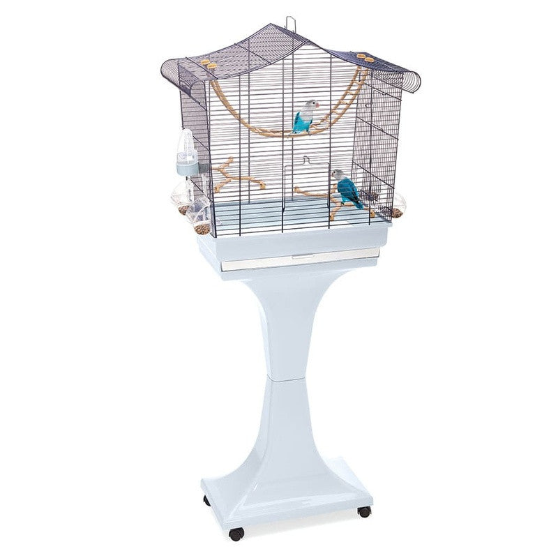 Jaula Sofía IMAC con pie y ruedas para pájaros