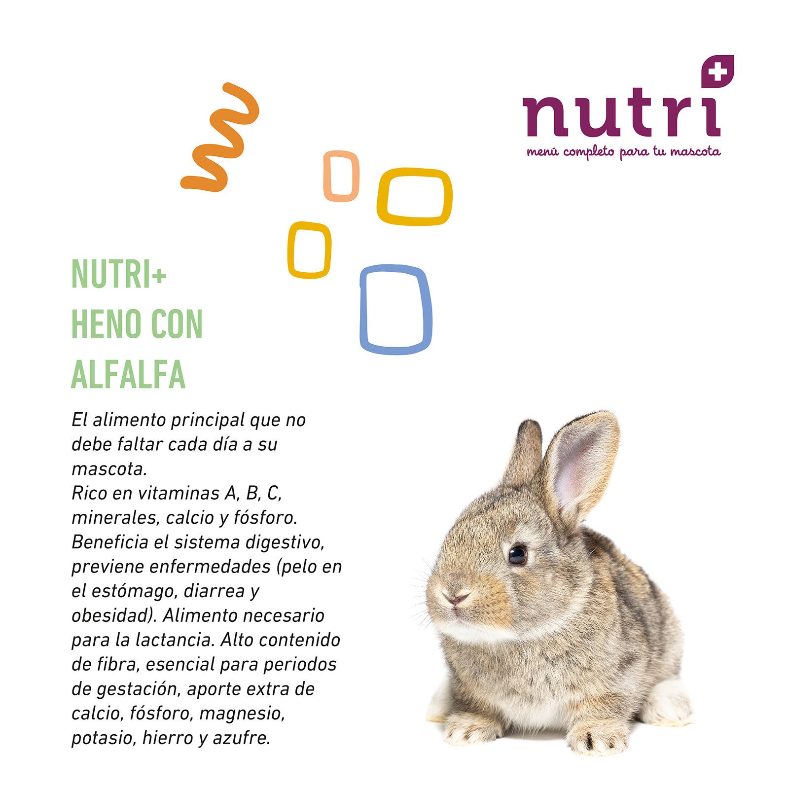 Nutriplus Heno con alfalfa 500gr
