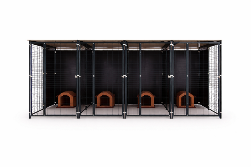 Perrera 4x2 metros con (4 boxes 2x1m)