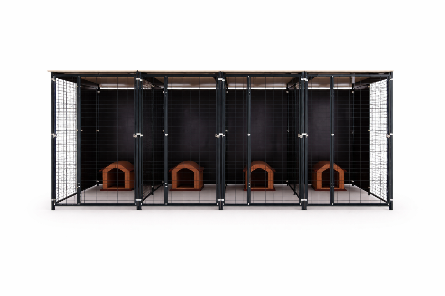 Perrera 4x2 metros con (4 boxes 2x1m)