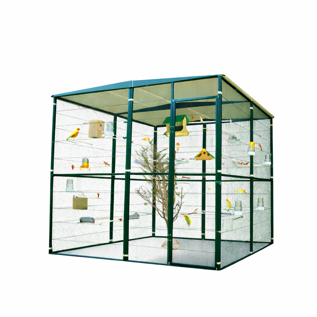 Voladero  para pájaros de  Jardin 4m2 (2x2m)