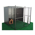 Perrera para perros de 4m2 (2 m2 tejados,2m 2 parque)