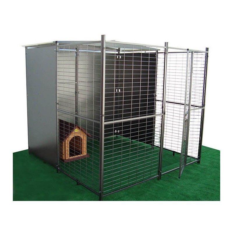 Perrera para perros de 4m2 (2 m2 tejados,2m 2 parque)